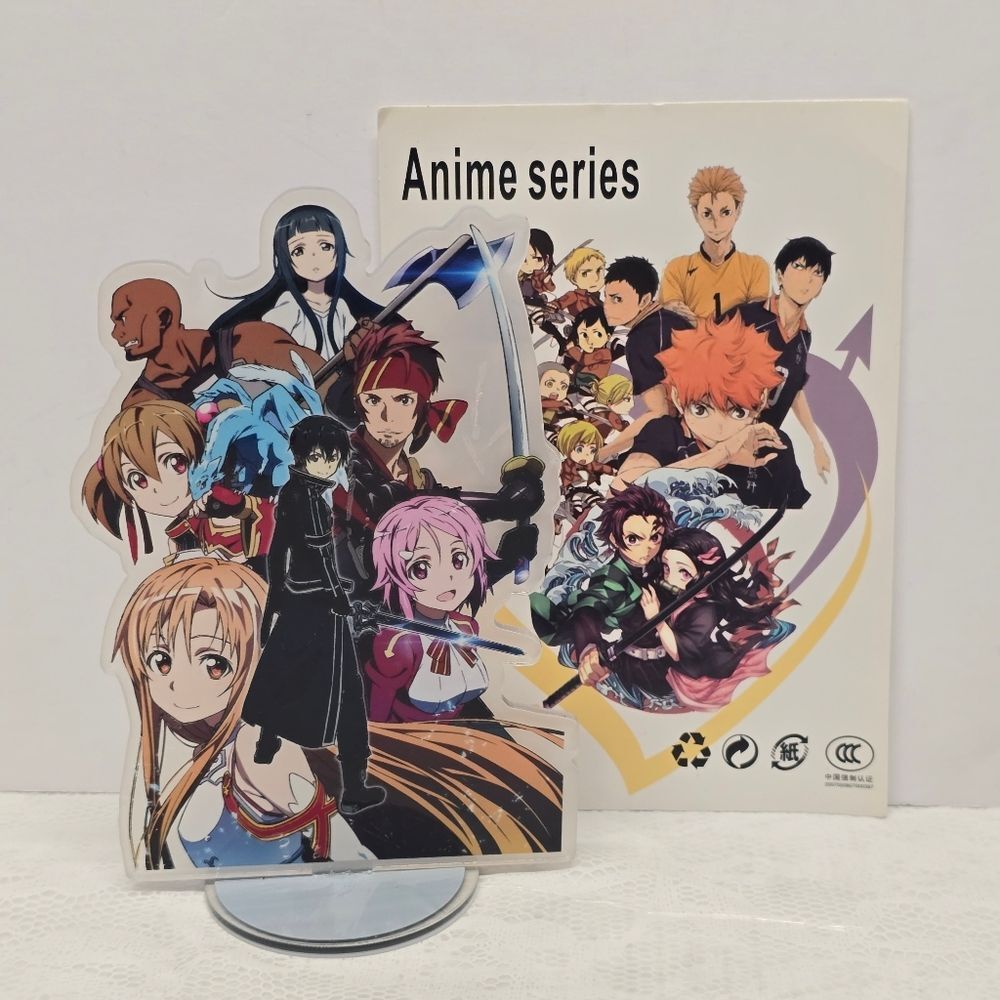 Sword Art Online SAO Kirito Asuna Family Klein Agil Shirika Yui GM Acrylic Stand